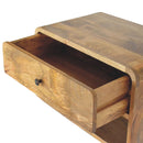 Curve Upper Slot Floating Nightstand by Unique Piece Furniture