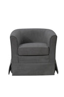 Tucker - Woven Fabric Swivel Barrel Chair by HouseOfZazla