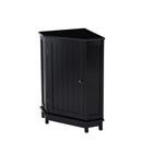 Bathroom Cabinet Triangle Corner Storage Cabinet With Adjustable Shelf Modern Style by HouseOfZazla