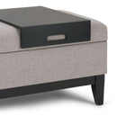 Oregon - Contemporary Storage Ottoman Bench With Tray by Unique Piece Furniture