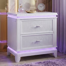 Opium - 2 Drawer Nightstand - White by HouseOfZazla