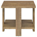 Square End Table - Mango Color by HouseOfZazla