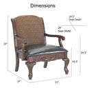 Lucille - Arm Chair - Brown by HouseOfZazla