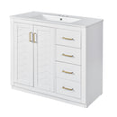 Bathroom Vanity With Sink Combo, Storage Cabinet, Freestanding Set With 3 Drawers & Soft Closing Doors by HouseOfZazla