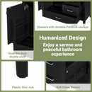 36" Black Bathroom Vanity Cabinet
