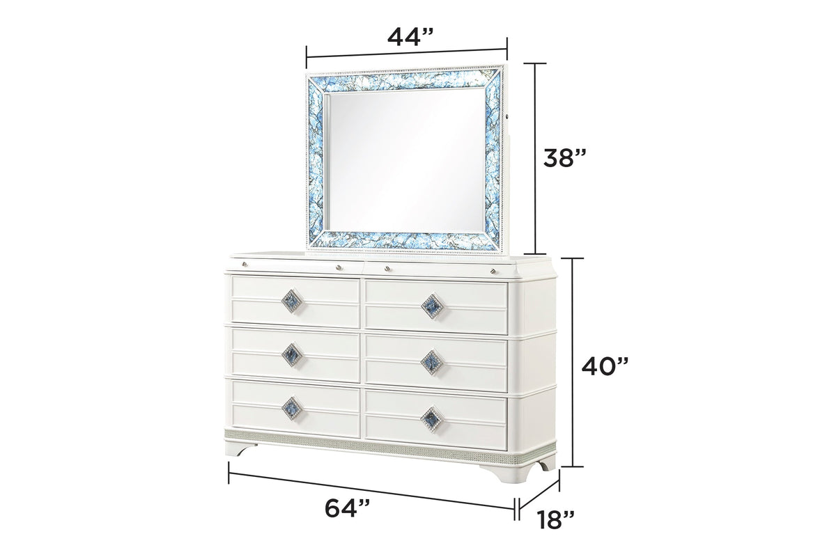 Laguna Modern Style 4 Pc King Upholstered Bedroom Set, photo 3 of 8