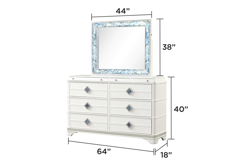 Laguna Modern Style 4 Pc King Upholstered Bedroom Set, photo 3 of 8