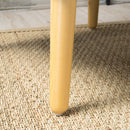 Modern Arm Chair With Tufted Back And Wooden Legs