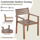 U_STYLE 5-Piece Outdoor Acacia Wood Dining Set by HouseOfZazla