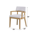 Kasem - Arm Chair (Set of 2) - Gorge Fabric & Oak