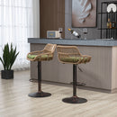 Modern Swivel Bar Stools Adjustable Counter Chairs With Footrest (Set of 2) by HouseOfZazla