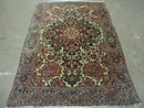 4' X 6' Antique Ultra Fine Handmade India Floral Oriental Wool Rug Carpet Nice