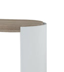 Zoma High Gloss Sofa Table - Oak / White