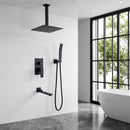 Matte Shower System with Tub Spout and 10 Inch Shower Head