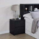 Geary - 2 Drawer Nightstand With LED Lights And USB Charging Ports