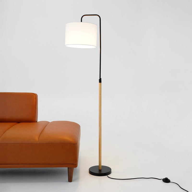 Lior - Arc Floor Lamp With Cylinder Shade - Black, photo 5 of 8