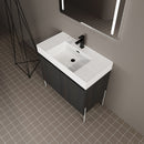 Freestanding Bathroom Vanity With Resin Sink And Storage Cabinet by HouseOfZazla