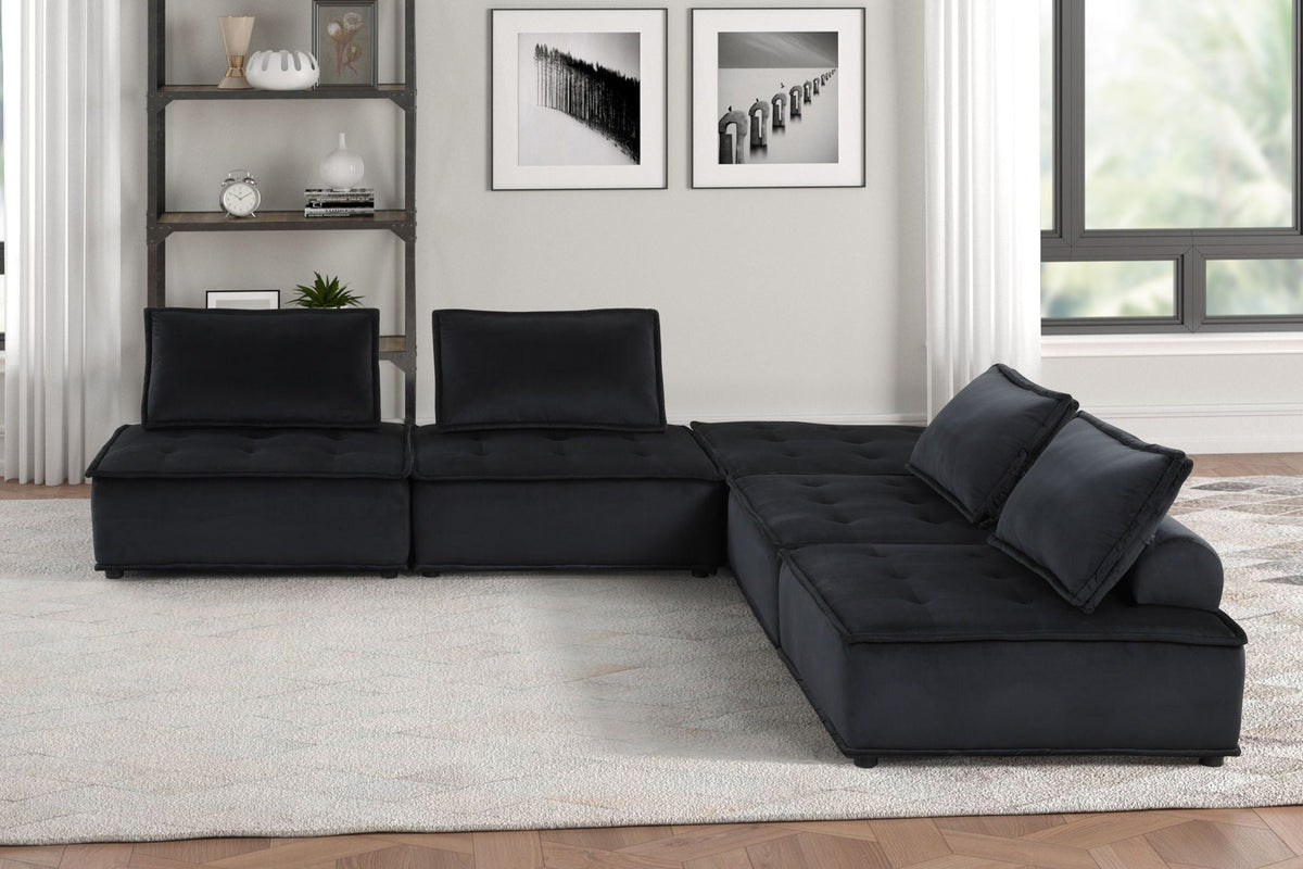 Anna - Stylish Sectional Sofa Ottoman, photo 6 of 35