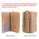 Luxury WomenÕs Leather Clutch Wallet Card Holder Phone Case Purse