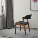 Enzo - Dining Chair (Set of 2) - Black / Brown by HouseOfZazla
