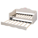 Walker Edison | Twin Upholstered Daybed with Trundle