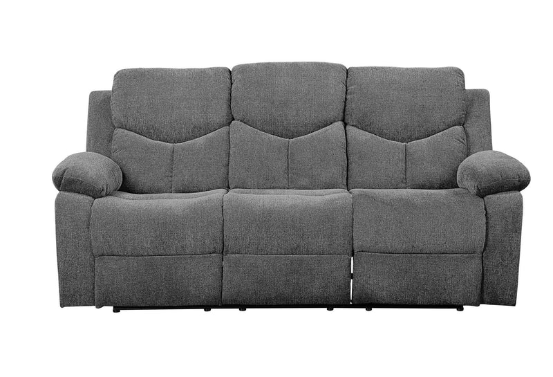 Kalen - Chenille Sofa With Drop Down Table - Gray, photo 6 of 7