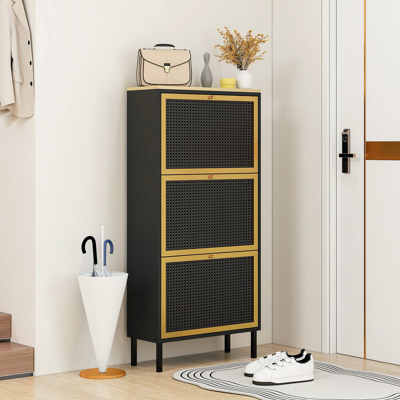 Walker Edison | Modern Entryway Shoe Rack