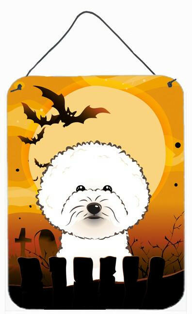 Halloween Bichon Frise Wall or Door Hanging Prints BB1775DS1216