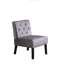 Reese - Living Room Armless Button Tufted Pattern Accent Chair (Set of 2) by HouseOfZazla