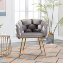 Luxury Modern Simple Leisure Single Sofa Chair Bedroom Lazy Person Household Dresser Stool Manicure Table Back Chair by HouseOfZazla