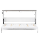 Murphy Bed With LED Light, Foldable Wall Bed Cabinet by HouseOfZazla