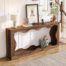 63" Console Table, Farmhouse Entryway Table Couch Table Behind Sofa