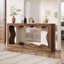63" Console Table, Farmhouse Entryway Table Couch Table Behind Sofa