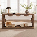 63" Console Table, Farmhouse Entryway Table Couch Table Behind Sofa