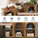 63" Console Table, Farmhouse Entryway Table with 3 Tier Storage
