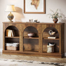 63" Console Table, Farmhouse Entryway Table with 3 Tier Storage