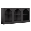 63" Console Table, Farmhouse Entryway Table with 3 Tier Storage