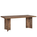 63" Dining Table, Farmhouse Kitchen Table with Large Tabletop for 4-6