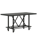 62.99" Bar Table, Farmhouse Pub Bar Counter Height Table(without Footrest)