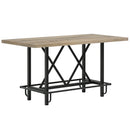 62.99" Bar Table, Farmhouse Pub Bar Counter Height Table(without Footrest)