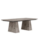 63" Dining Table, Farmhouse Wood Kitchen Table for 6 People