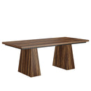 63" Dining Table, Farmhouse Wood Kitchen Table for 6 People