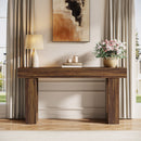 Wooden Sofa Table, 63-Inch Modern Console Table For Living Room