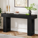 Wooden Sofa Table, 63-Inch Modern Console Table For Living Room