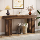 Wooden Sofa Table, 63-Inch Modern Console Table For Living Room