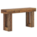 Wooden Sofa Table, 63-Inch Modern Console Table For Living Room