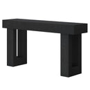 Wooden Sofa Table, 63-Inch Modern Console Table For Living Room