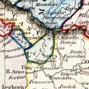 Vintage Map of North Italy 1832
