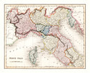 Vintage Map of North Italy 1832