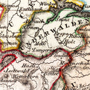 Vintage Map of Switzerland 1832